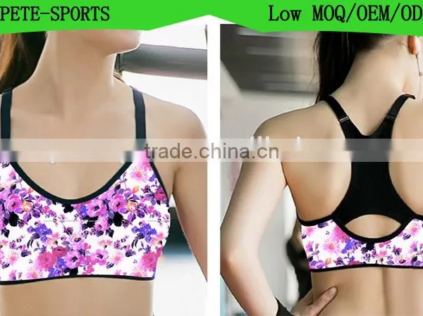 (OEM/ODM Factory)Lady Breathable Sport Yoga Bra Vest Bras Sport Underwear Bra for Women photo-4