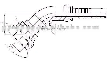 Hydraulic Hose Fittings in Carbon Steel 20741 photo-2