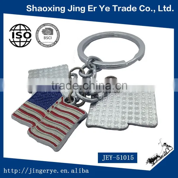 Wholesale Zinc Alloy USA Metal Keychain photo-4