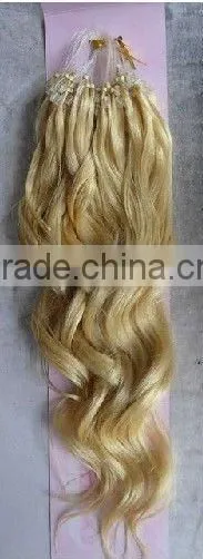 Attractive Body Wave Cheap Micro Loop Ring Hair Extension/Body Wave Hair Extension