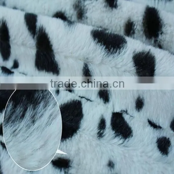 Hot Selling Dull Cow Print Plush Clothing Fabric photo-2