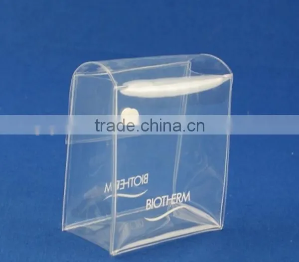 Wholesale Cheap Price Clear Pvc Plastic Bag With Snap Button Small Clear Plastic Cosmetic Bag With Snap Botton photo-2