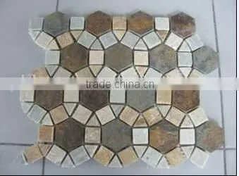 Floor Pattern Flower Mosaic Border Pattern