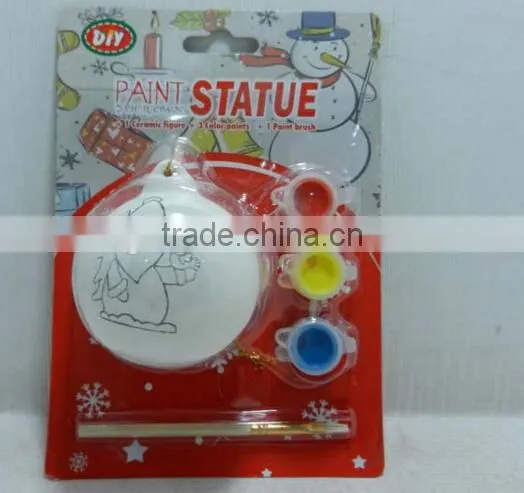 Wholesale Nontoxic Paint Your Own Ceramic Plane Statue Paint DIY Sets photo-2