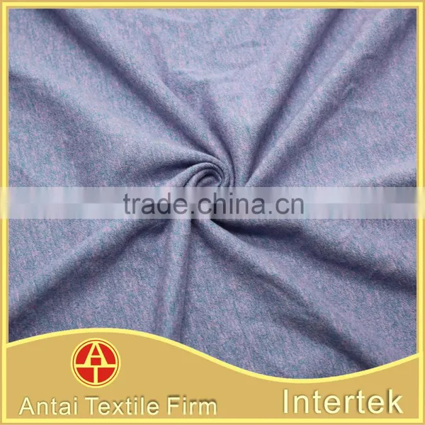 Soft Breathable Cotton Polyester Spandex Single Jersey Fabric for T-shirt