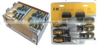 SCREWDRIVER & BIT SET 20-PC