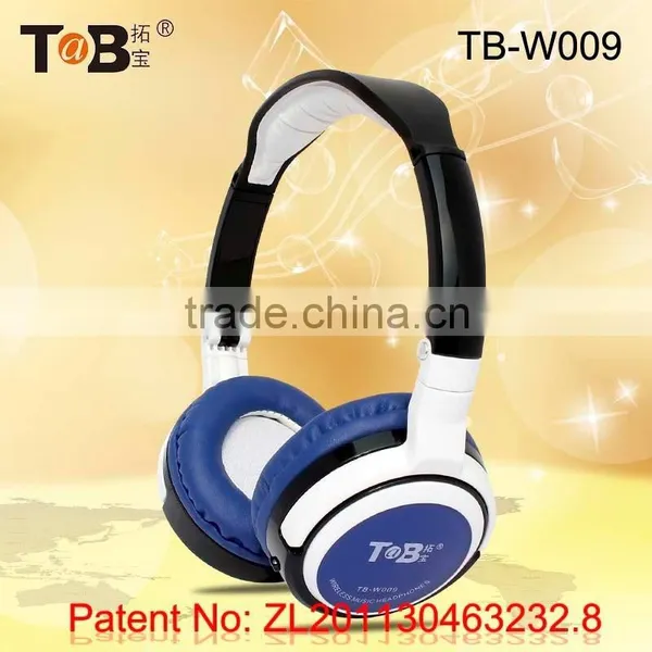 Wireless Earmuff FM AM Radio and Mp3 Player Folding Headphones / Headsets With TF / MicroSD Card TB-W009