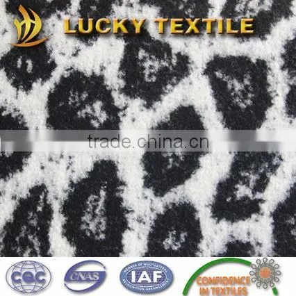 Gient Panda Eye Pattern Knit Wool Jacquard Fabric for Coat