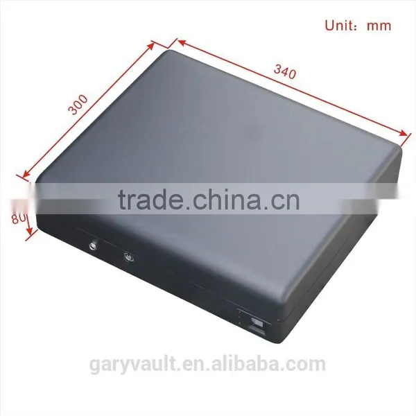 Wholesale- MO550 Micro Vault Biometric Fingerprint Car Gun Pistol Office A4 Papers Document File Storage Safe Box / Gun Vault photo-3