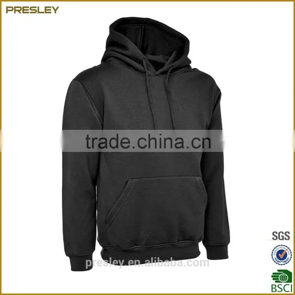 Presley Oem 100% Cotton Plain Custom Wholesale Blank Pullover Hoodies With Pocket photo-3
