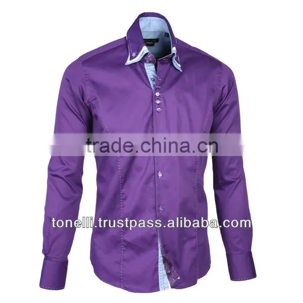 Classy Mens Purple Office Shirts Wholesale