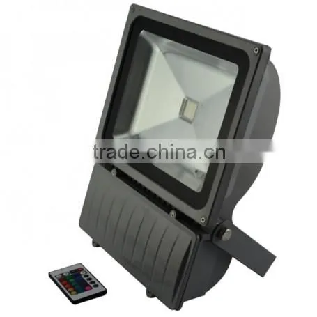 LED 100W Flood Light IP65 Integrated Grey RGB LED Floodlight photo-2
