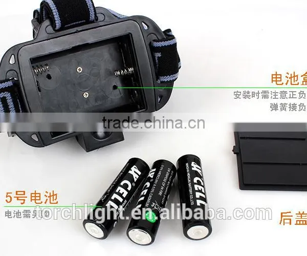 Cheap 3W Super Bright 2 Power White LED Headlight Headlamp 3 Modes 2LED Red Flashlight for Outdoor photo-6