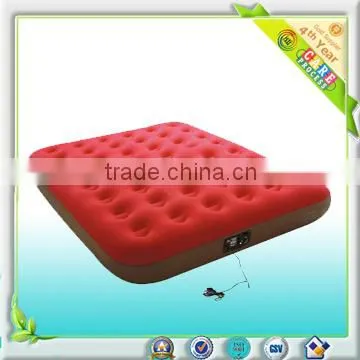 Colorful Inflatable Flocked Queen Size Pvc Air Bed photo-2