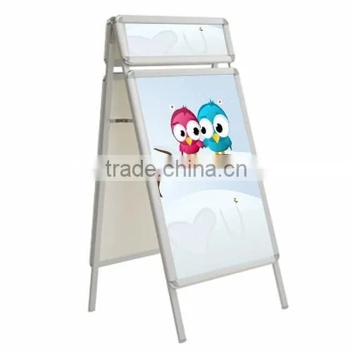 Aluminum Double-side Poster Stand With Header photo-2