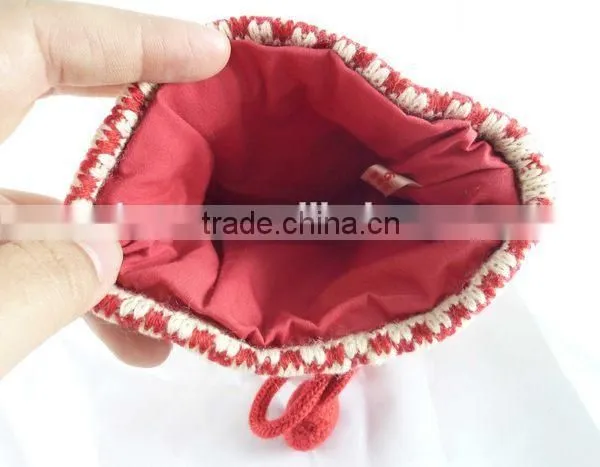 Knitted 13*13cm Purse Custom Design 100% Acrylic Material Coin Purse for Lady photo-2