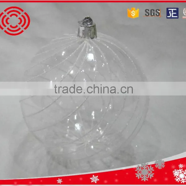 Christmas Gift Plastic Transparent Ball for Tree Decoration photo-6