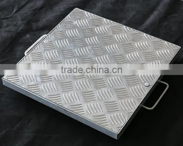 Aluminum Square Recessed Manhole Covers-C1-Alum Size 300*300 --1000*1000mm