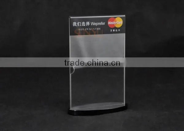Design Made Silk Screen Acrylic PMMA /Acrylic Menu Holder photo-3