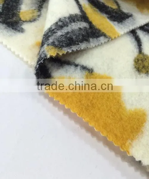 Wool Acrylic Polyester Jacquard Knitted Fabric for Winter Coat photo-4