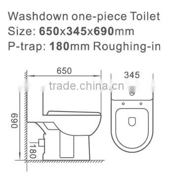 Dennis 2095 P Trap Gravity Flush Waterless Toilet photo-2