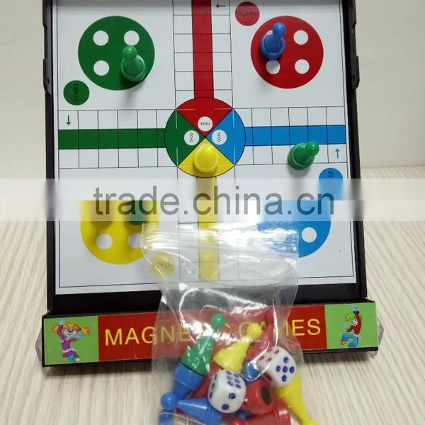 Hot Sale Kid Toy Mini Magnetic Ludo Board Game, Ludo Game photo-2