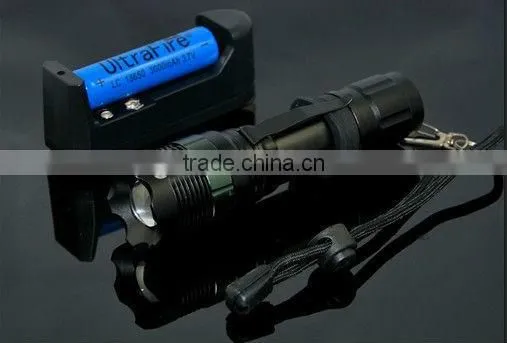 Power Style Cree LED Flashlight Waterproof Torch With Metal Hook LED Professional Lighting photo-5