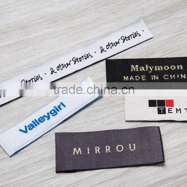 Fashion Free Sample Clothing Garment Woven Lable Wholesales in China