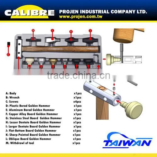 CALIBRE 12pc Changeable Hammer Kit Set photo-4