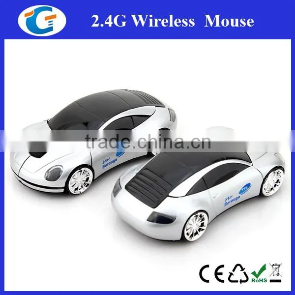 Wireless Custom Logo 2.4Ghz Racing Car Mouse photo-3