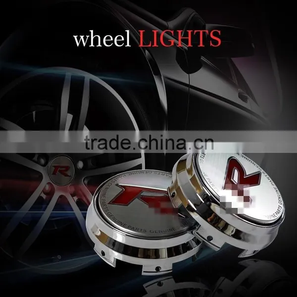 LED Decoration Light for Car Wheel With Metal Chrome Plating Waterproof Maglev Auto Wheel Lights for RIICH