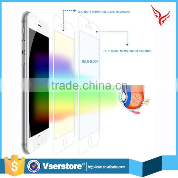 Fashion New Premium 0.3mm 2.5D 9H Tempered Glass for Iphone 6 6s Plus Anti Blue Light Tempered Glass Screen Protector