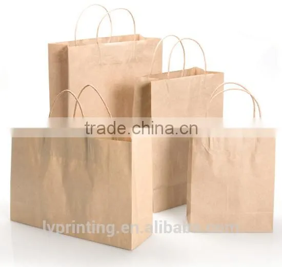 Cheap Shopping Paper Bag Kraft Paper Bag Custom Gift Paper Bag Printing photo-4