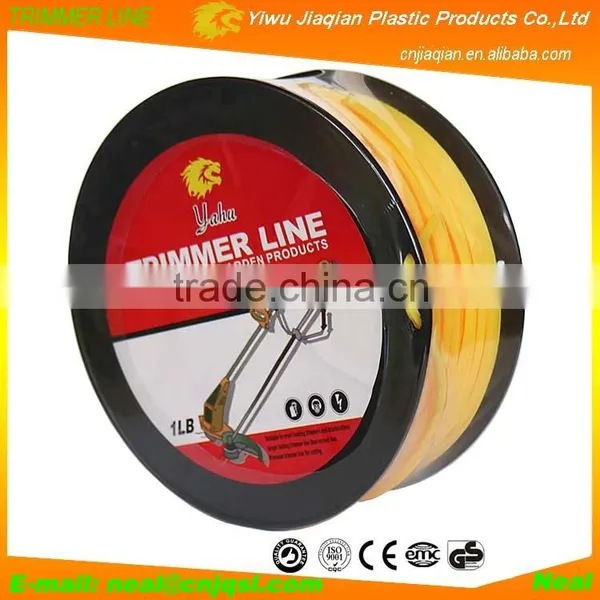 Grass Trimmer Accessories Grass Trimmer Line Spool 1LB Yellow Square Shape Brush Cutter Line Nylon Grass Trimmer Line