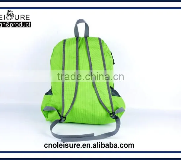 2016 Latest Arrival Design Promational Foldable Backpack Cheap Fold Bag Fold up Backpack Sport Hiking Camping College School Bag photo-4