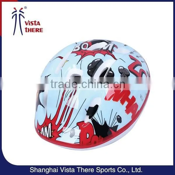 Colourful Logo Print Lovely Fashion Foam Kids Bicycle Helmet photo-5