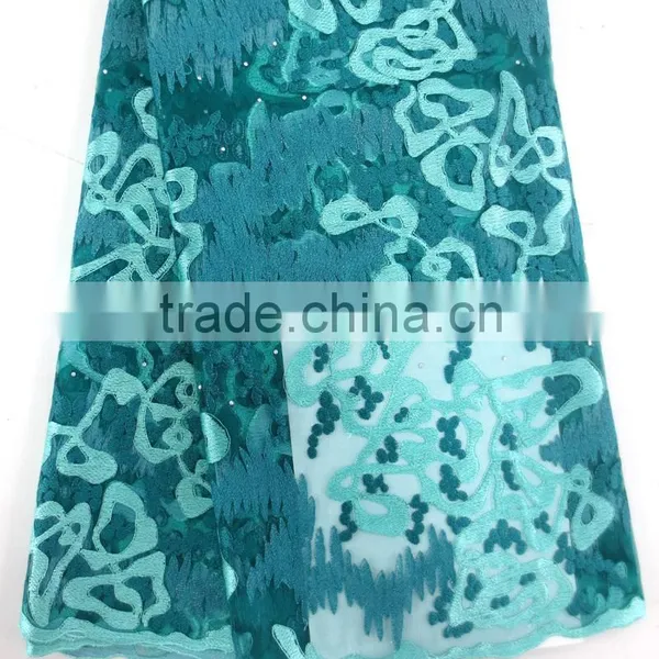 Wholesale Guangzhou Tulle Lace Fabric/New Lace Dress Fabric/High Quality Cord Lace Fabric photo-6
