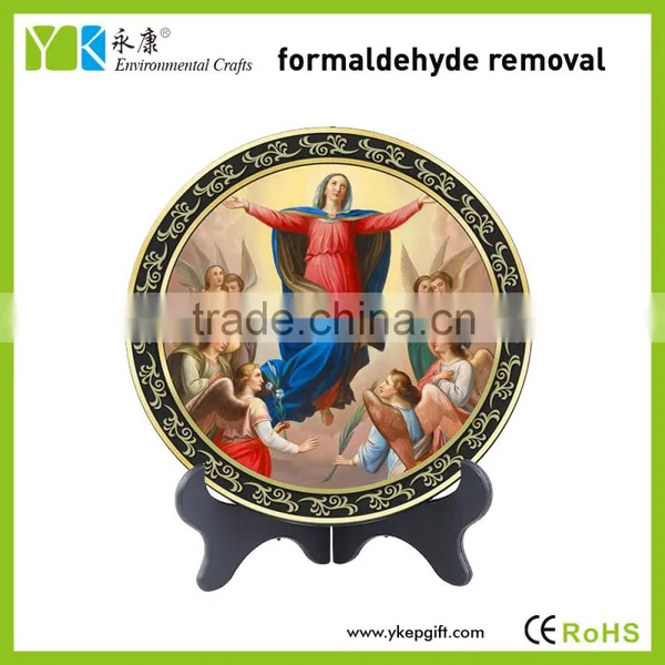 3D Resin Catholic Religious Statues Plate Shape for Decoration photo-6