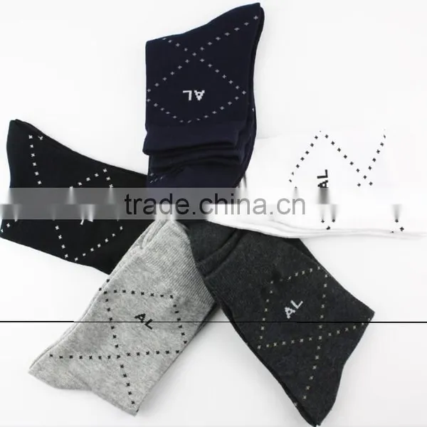 China Wholesale Custom Lambswool Sock for Men/mens Cotton Socks photo-3