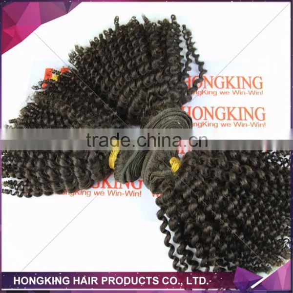 Malaysian Afro Kinky Curl Sew in Hair Weave Jerry Curl Baby Curl Braids Human Hair for Braiding photo-4