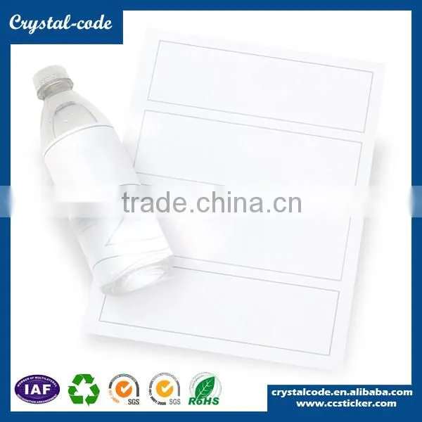 Plastic Bottle Label Material Label Paper Roll Soft Drink Bottle Sticker photo-3