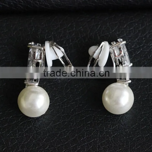 Wholesale Simple Design Earrings Jewelry Earring Holder Hanging Pearl Earrings photo-3
