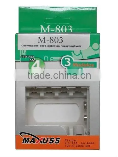 M803 AA AAA 9V Ni-MH/Ni-Cd Rechargeable Battery Charger