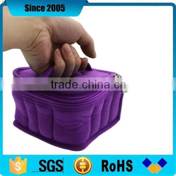 Neoprene Essential Oil Zipper Case With Compartments and Handle photo-5