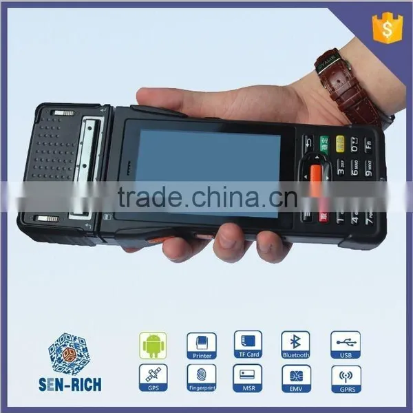 Handheld Android POS Terminal with SP-SDK Development Package/2 Inch Thermal Printer