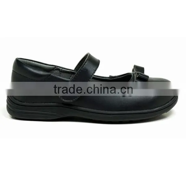 Wholesale Cheap Teenage Girls Flat Back to School Fitkids Shoes With Bow Knot photo-2