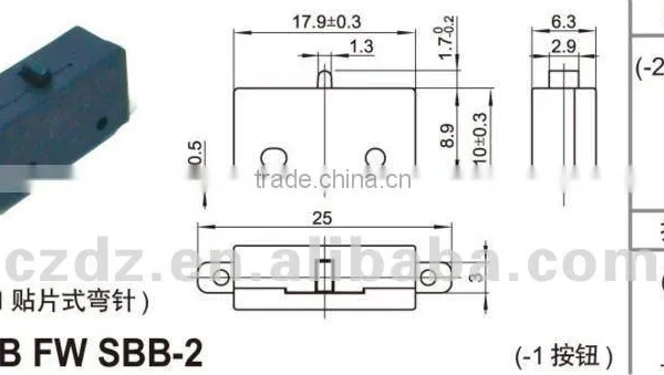 Waterproof Micro Switch,Push Button Micro Switch for Small Appliance photo-6