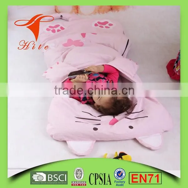 Pink Cat Sleeping Bag/ Cartoon Baby Sleeping Bag / Indoor &outdoor Sleeping Bag for Kids photo-3