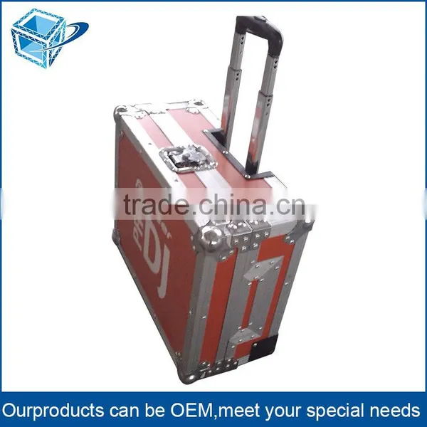 Small MOQ 1 pc Customized Outdoor Aluminum Profile Wooden Flight Case With Wheels photo-3
