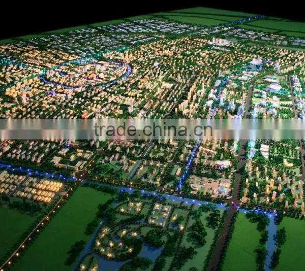 City Programming Model 3D Models With Landscape photo-3